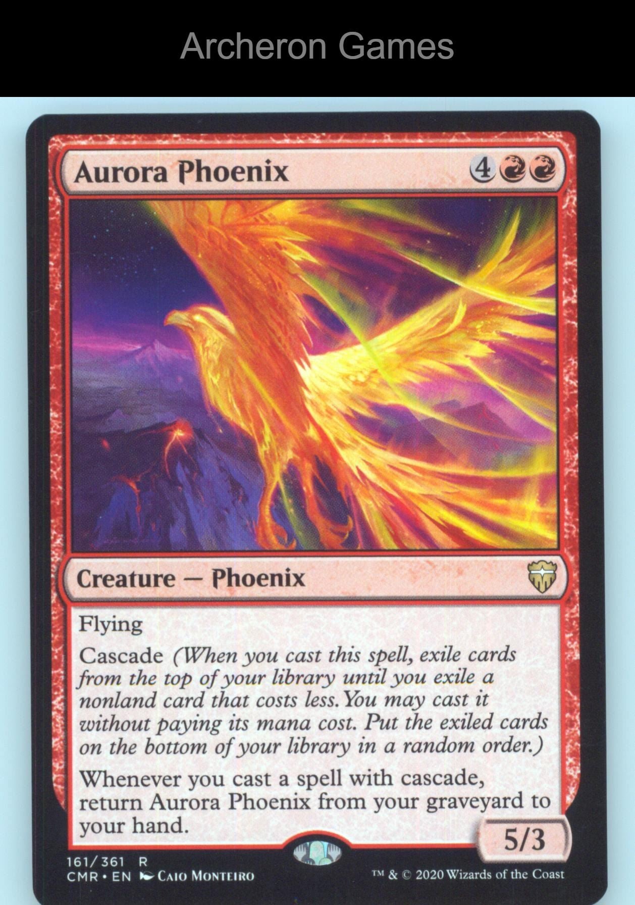 Aurora Phoenix 161 R MTG Card Commander Legends