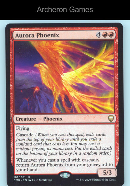 Aurora Phoenix 161 R MTG Card Commander Legends
