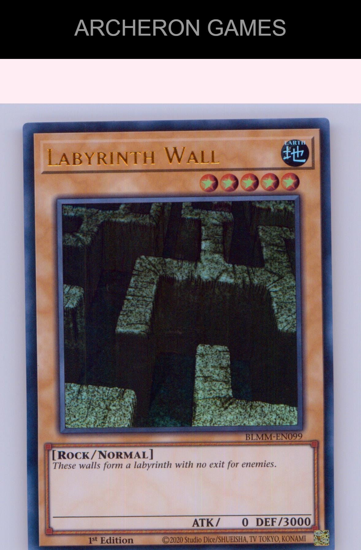 Labyrinth Wall Ultra Rare YUGIOH Card 1st Edition