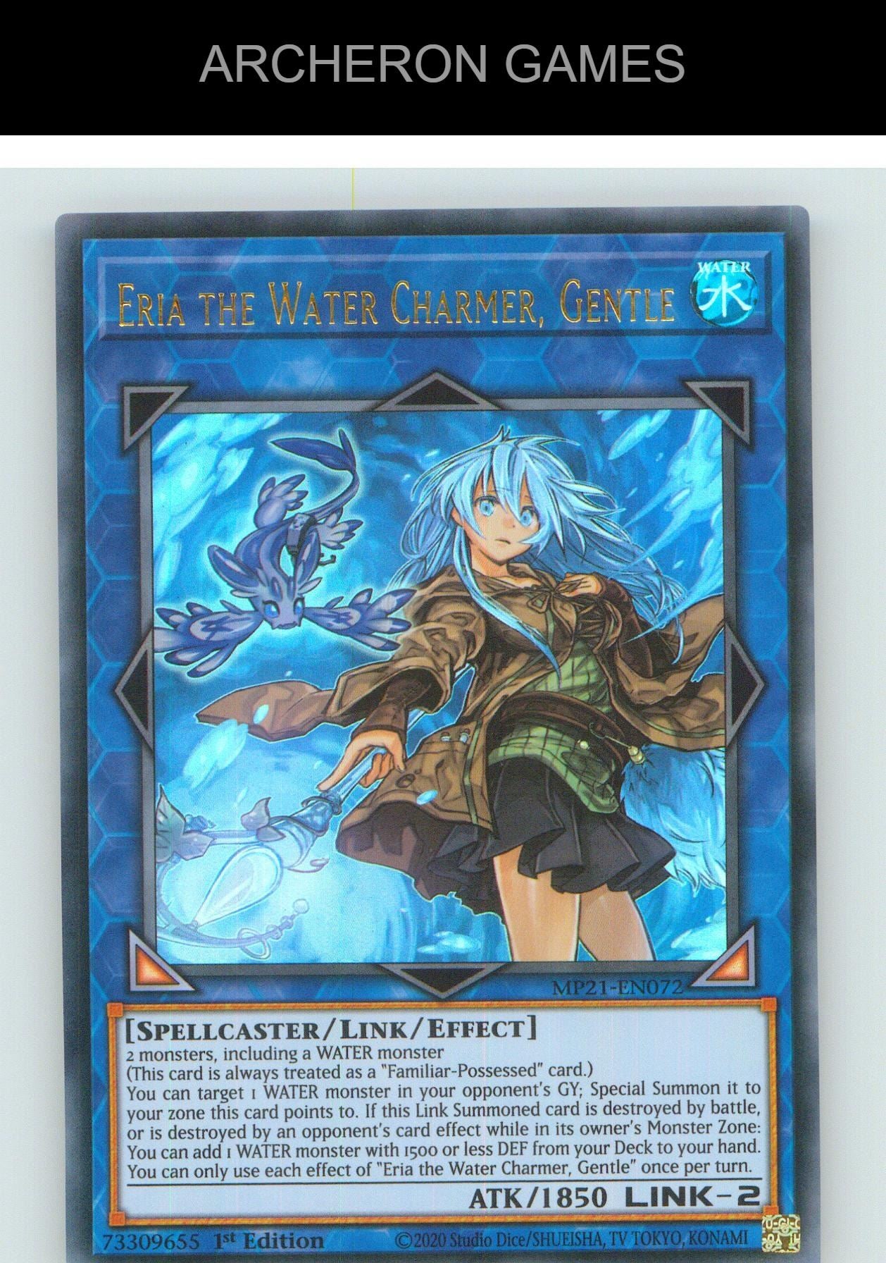 Eria the Water Charmer, Gentle UR YUGIOH Card 1st Edition