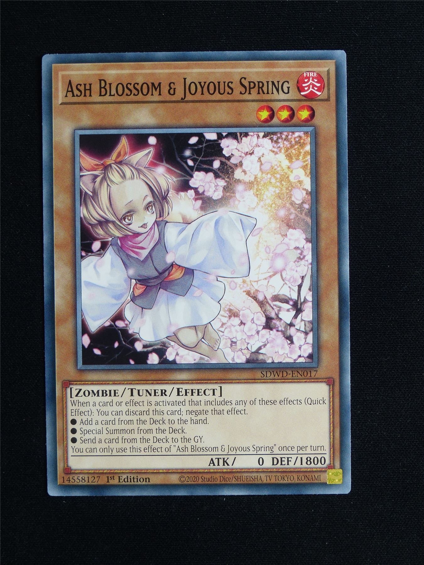 Ash Blossom & Joyous Spring SDWD - 1st ed Yugioh Card #223