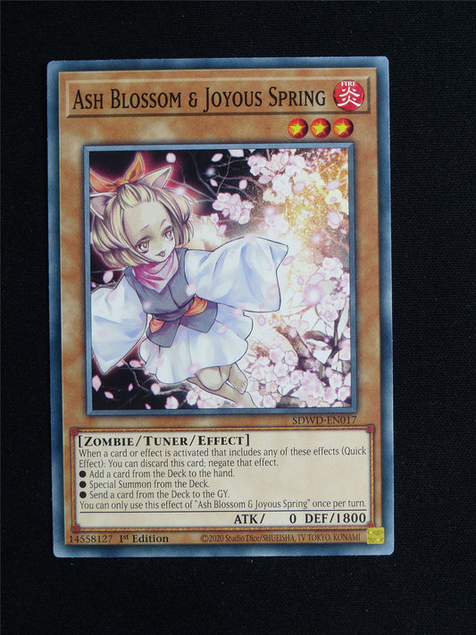Ash Blossom & Joyous Spring SDWD - 1st ed Yugioh Card #223