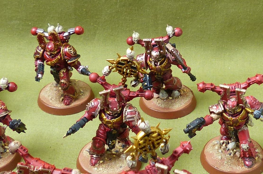 Khorne Berserkers painted - Chaos Space Marines - Warhammer 40K #4HM