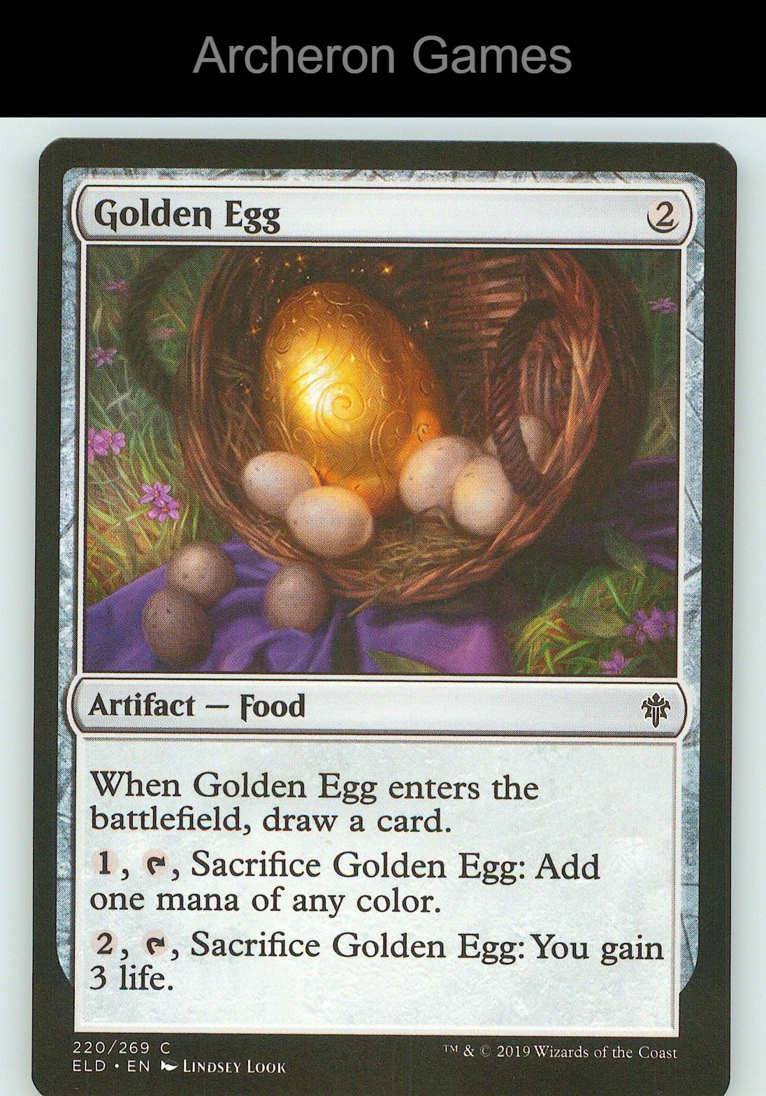 Golden Egg ELD 220 C MTG Card NM/EX+