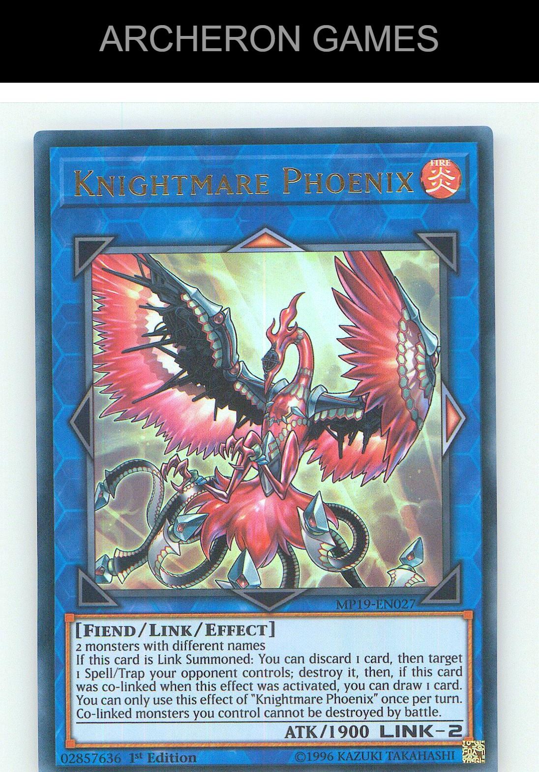 Knightmare Phoenix Ultra Rare YUGIOH Card Unlimited