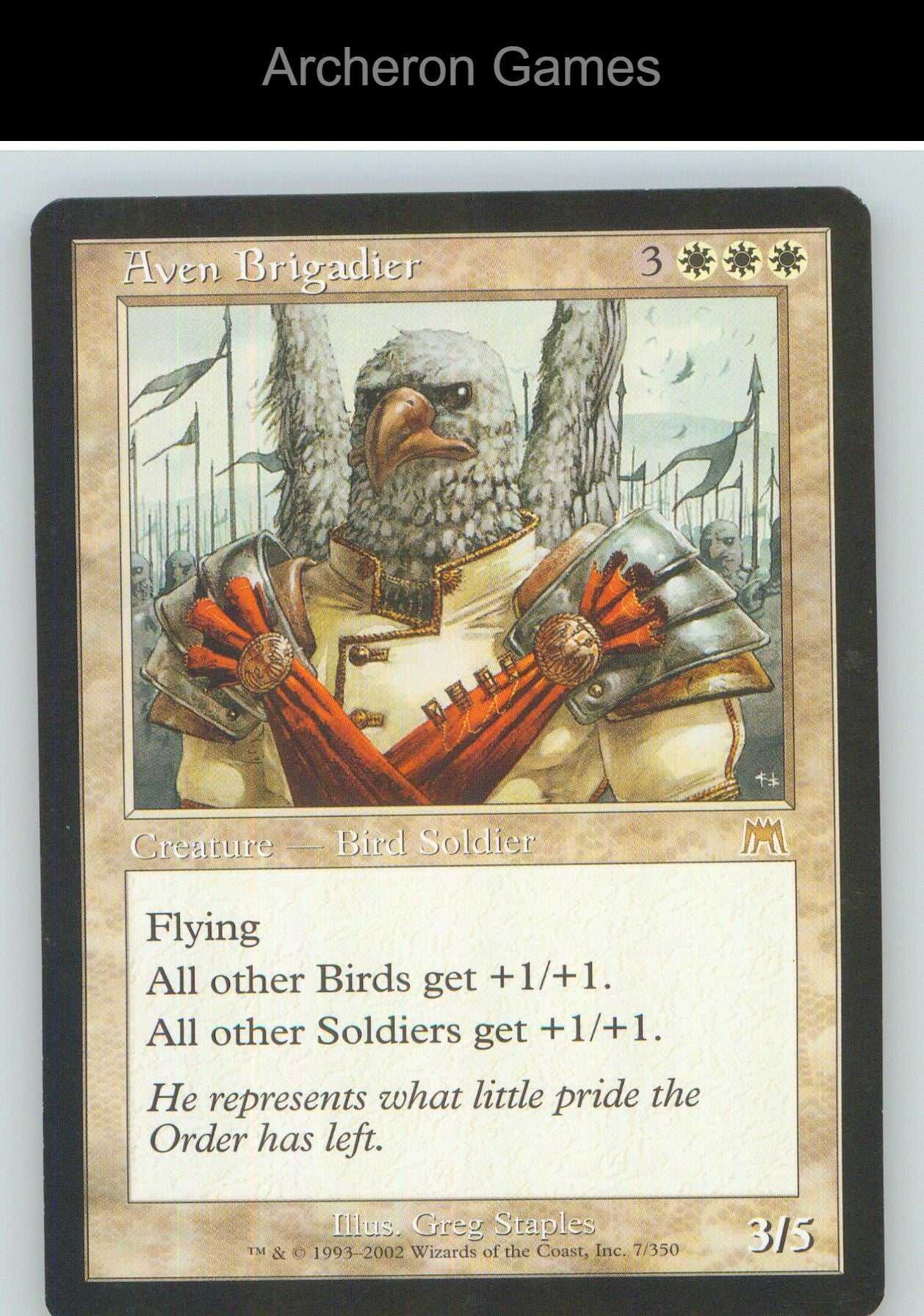 Aven Brigadier ONS 7 R MTG Card NM/EX+