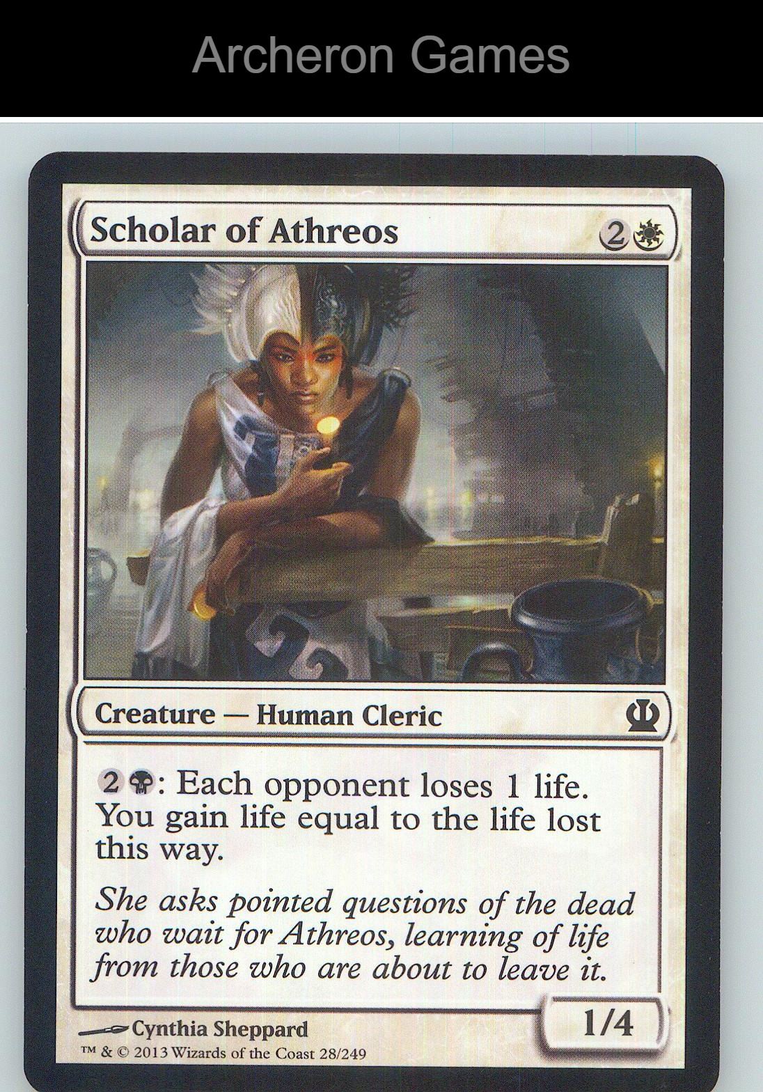 Scholar of Athreos THS 28 C MTG Card NM/EX+