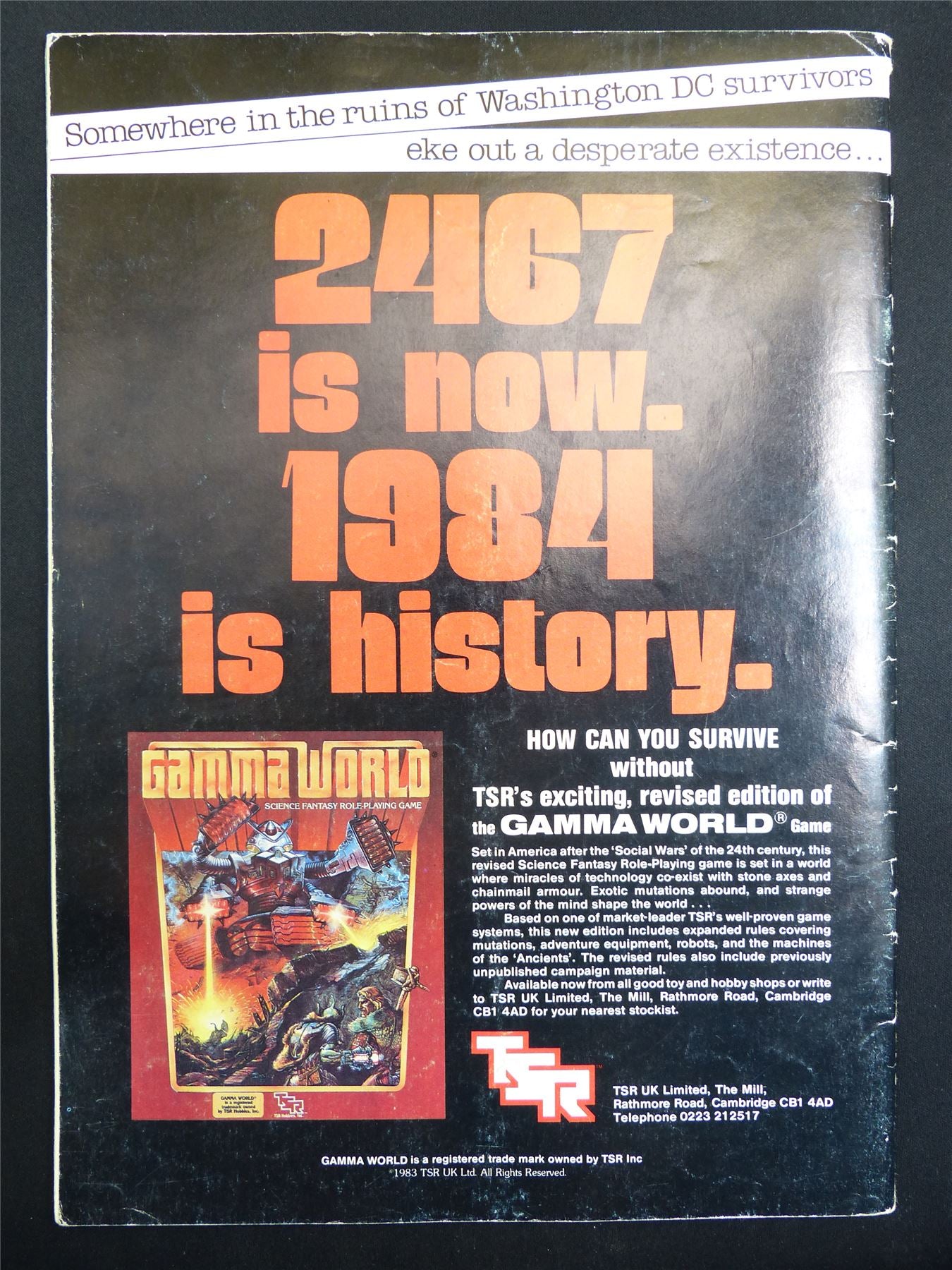Vintage White Dwarf #51 OOP - Warhammer Magazine #KX