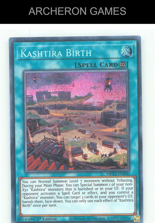Kashtira Birth Prismatic Secret Rare YUGIOH Card 1st Edition