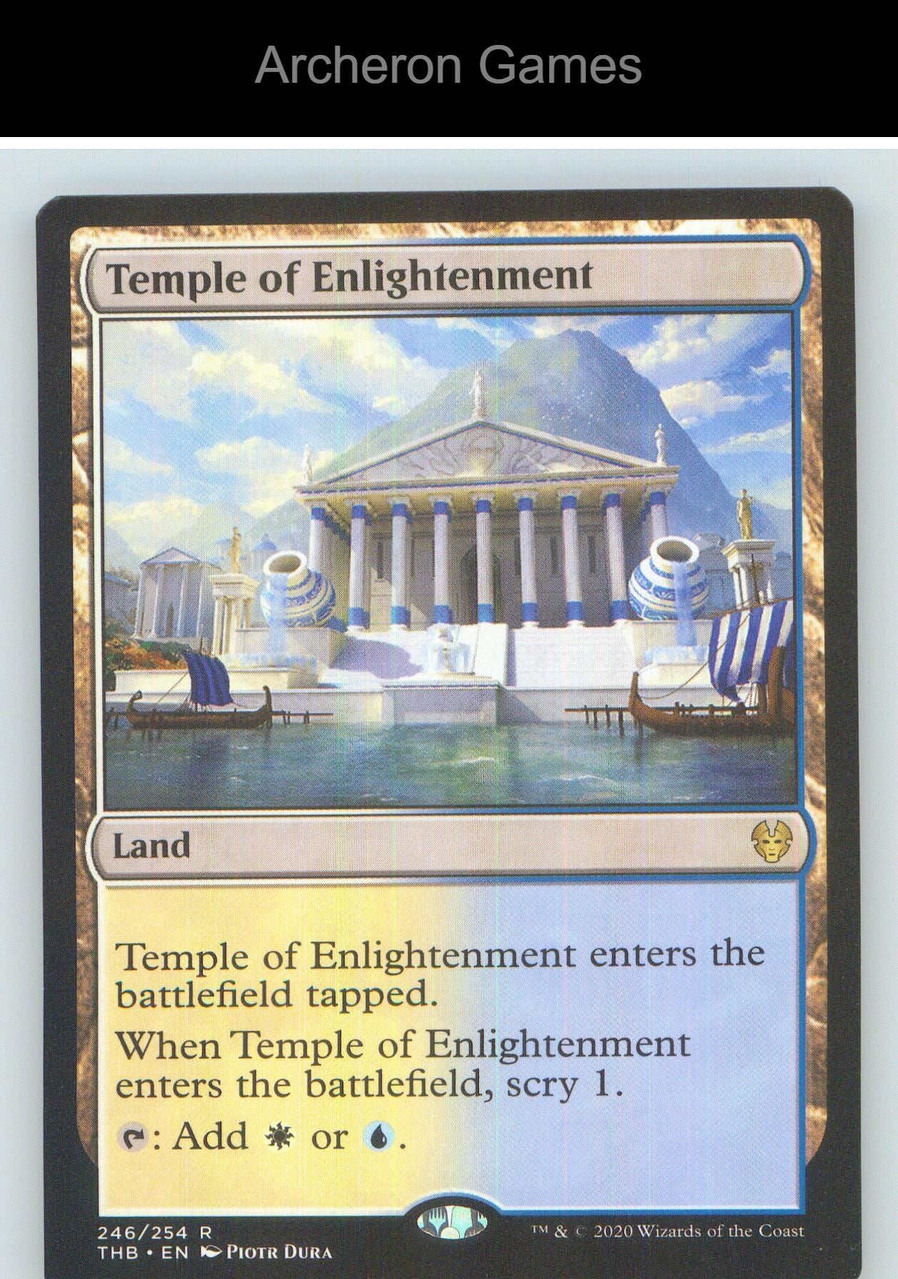 Temple of Enlightenment THB 246 R MTG Card NM/EX+