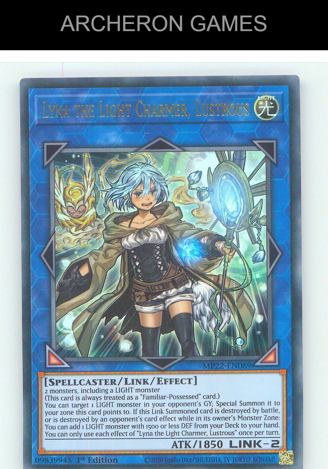 Lyna the Light Charmer, Lustrous Ultra Rare YUGIOH Card 1st Edition