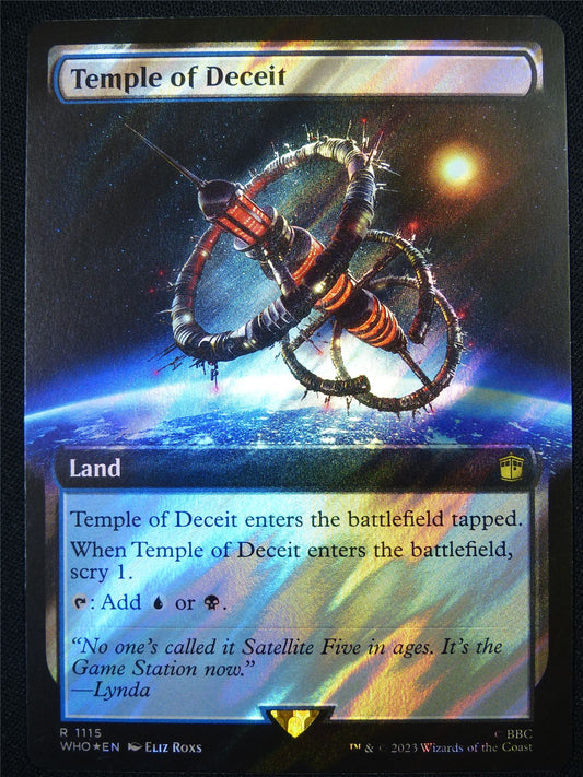 Temple of Deceit Extended Surge Foil - WHO - Mtg Card #BL