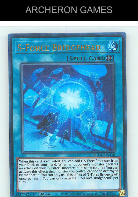S-Force Bridgehead Ultra Rare YUGIOH Card 1st Edition