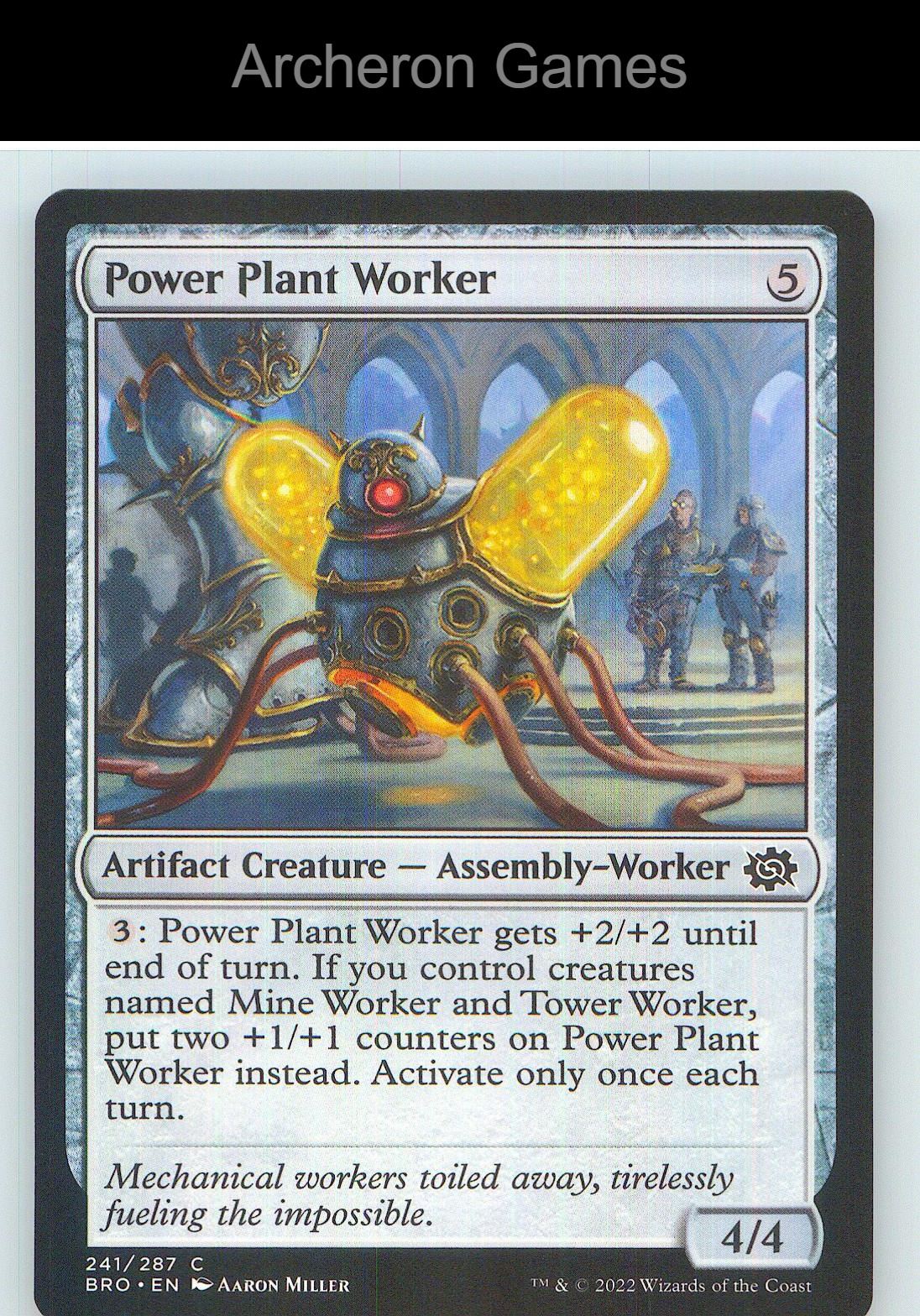 Power Plant Worker BRO 241 C MTG Card NM/EX+