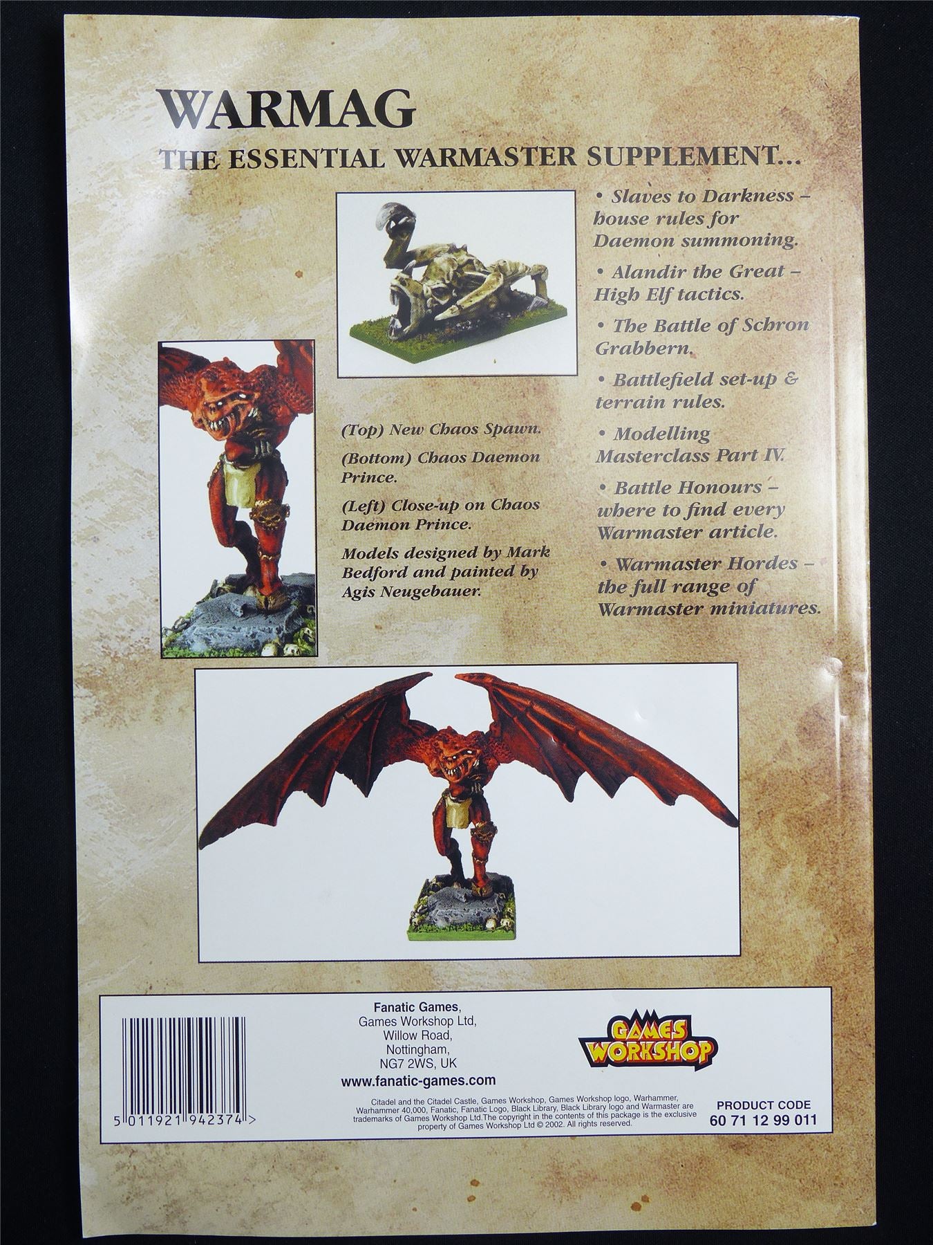 Warmaster #10 Slaves to Darkness - Games Workshop Magazine #1NF