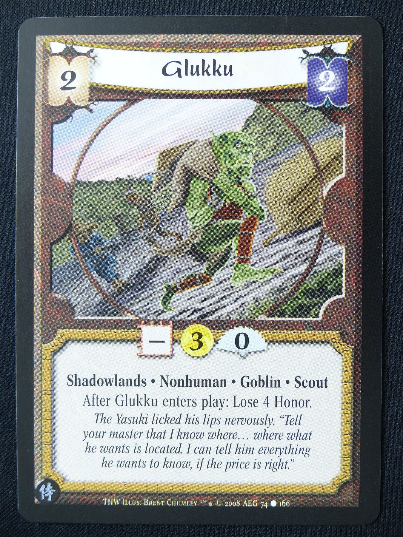 Glukku - THW - Legend of the Five Rings L5R Card #WS