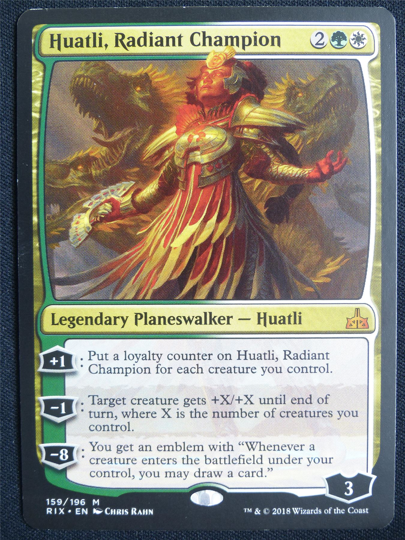 Huatli Radiant Champion - RIX - Mtg Card #5P6