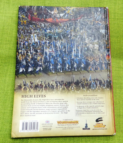 2012 High Elves Armies Hardback Book - Warhammer AoS 40k #8P