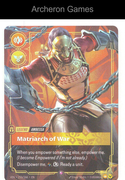 Ambessa - Matriarch of War VEN 153/166 R Vendetta Riftbound Card