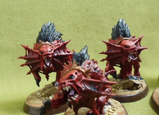 Flesh Hounds painted - Blades of Khorne - Warhammer AoS #KK