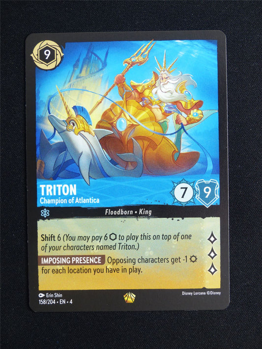 Triton Champion of Atlantica 158/204 - Lorcana Card #1ZX