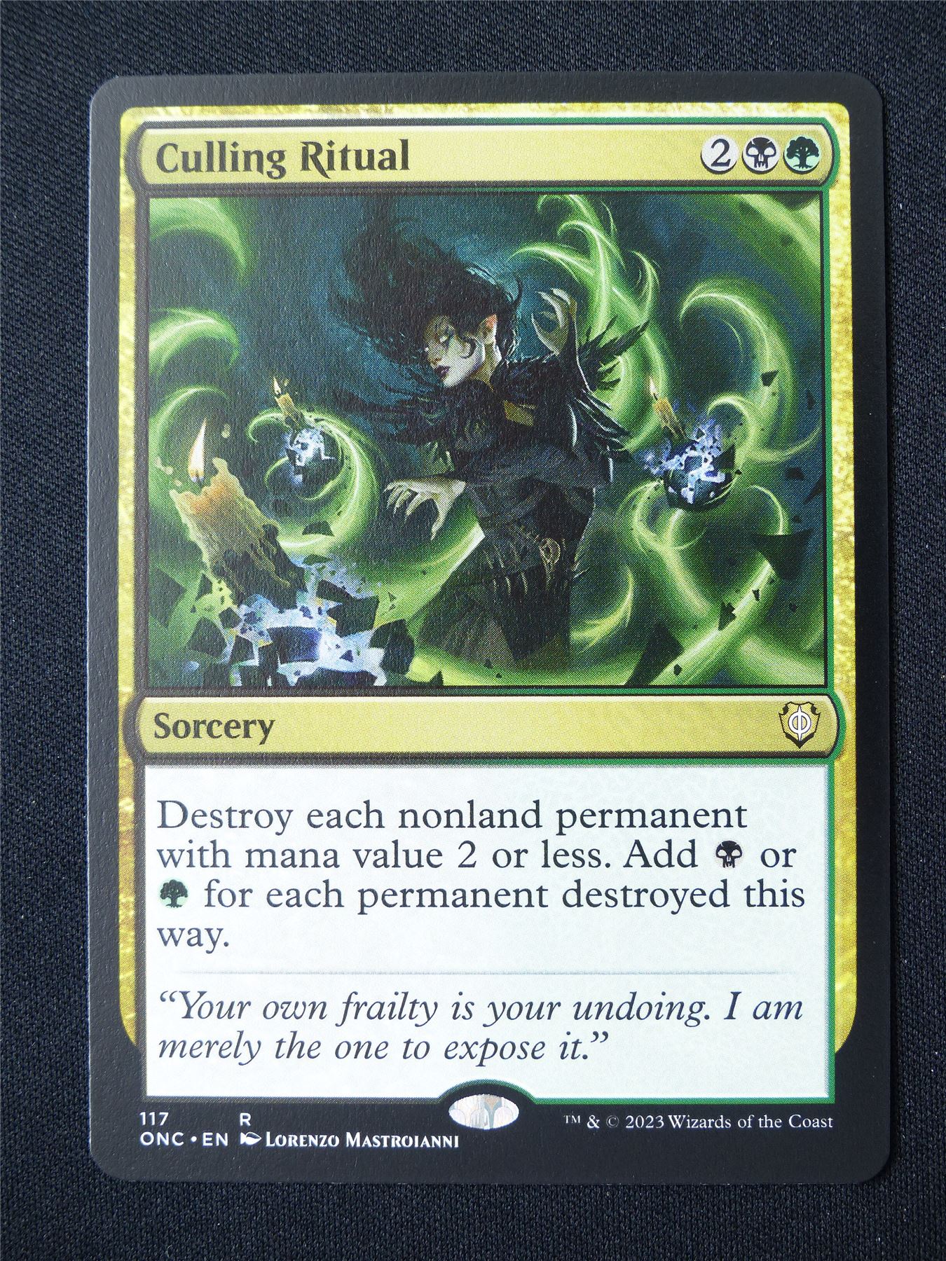 Culling Ritual - ONC - Mtg Card #4P9