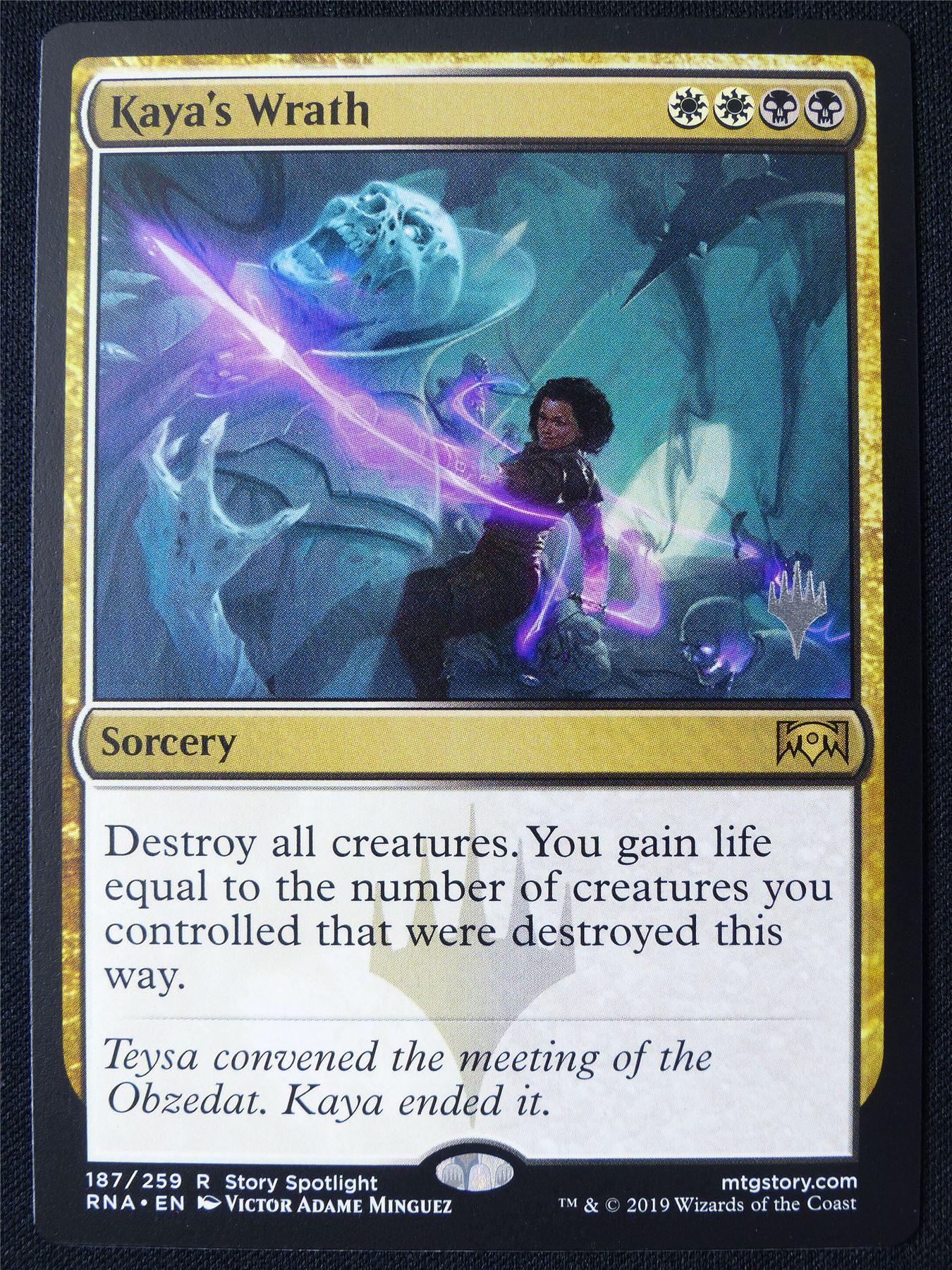 Kaya's Wrath Promo stamped - RNA - Mtg Card #1L3