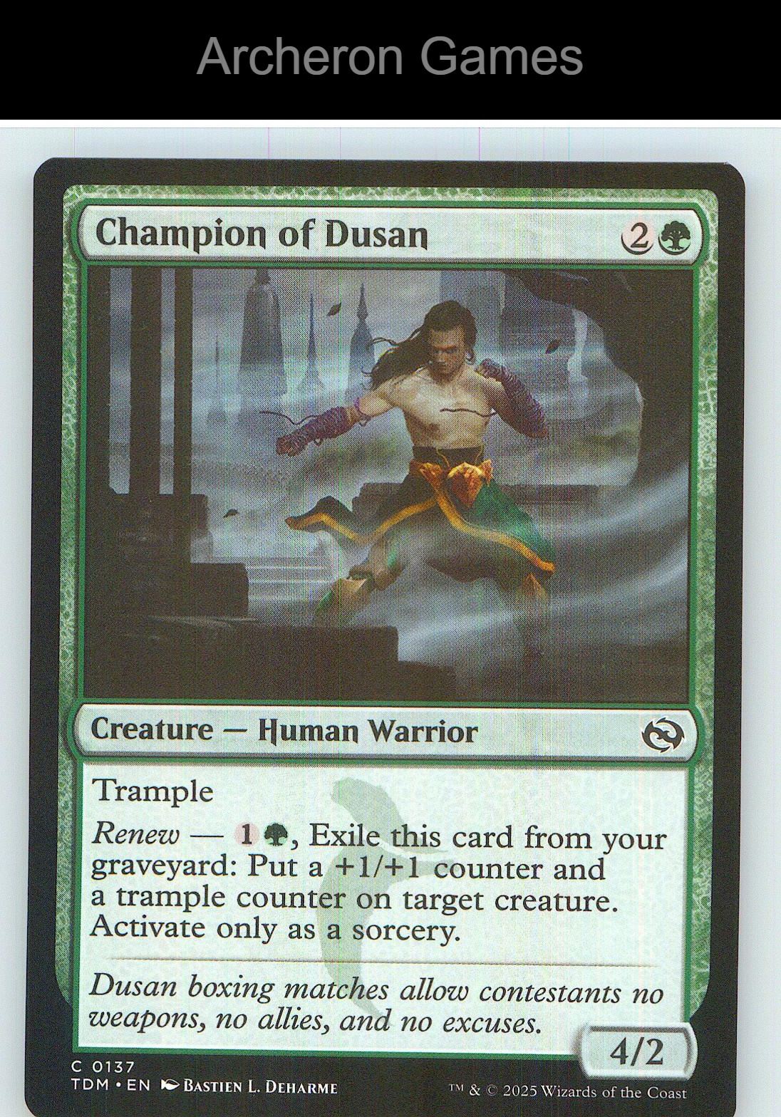 Champion of Dusan TDM 137 C MTG Card NM/EX+