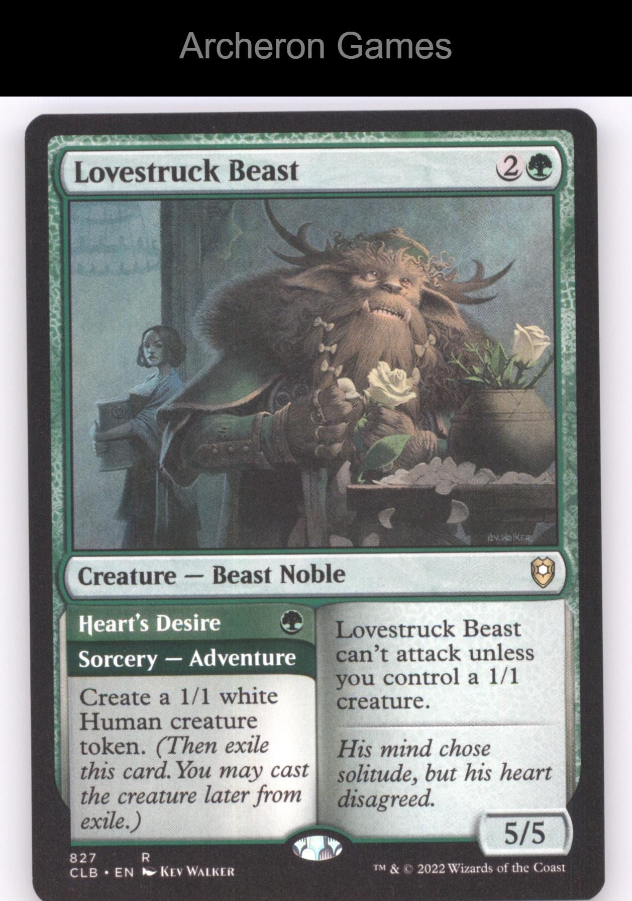 Lovestruck Beast 827 R MTG Card Commander Legends: Battle for Baldur's Gate