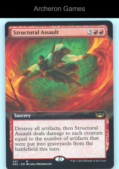 Structural Assault (Extended Art) 427 R MTG Card Streets of New Capenna