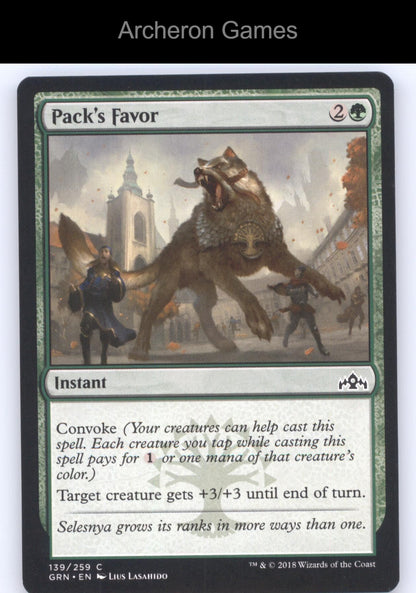 Pack's Favor 139 C MTG Card Guilds of Ravnica