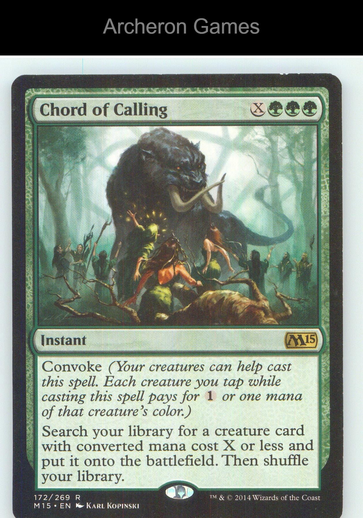 Chord of Calling M15 172 R MTG Card NM/EX+