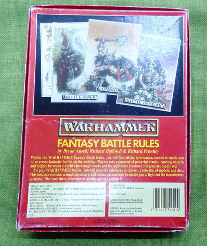 Warhammer Fantasy Rules Box Set - 1984 Games Workshop 81010 #6U