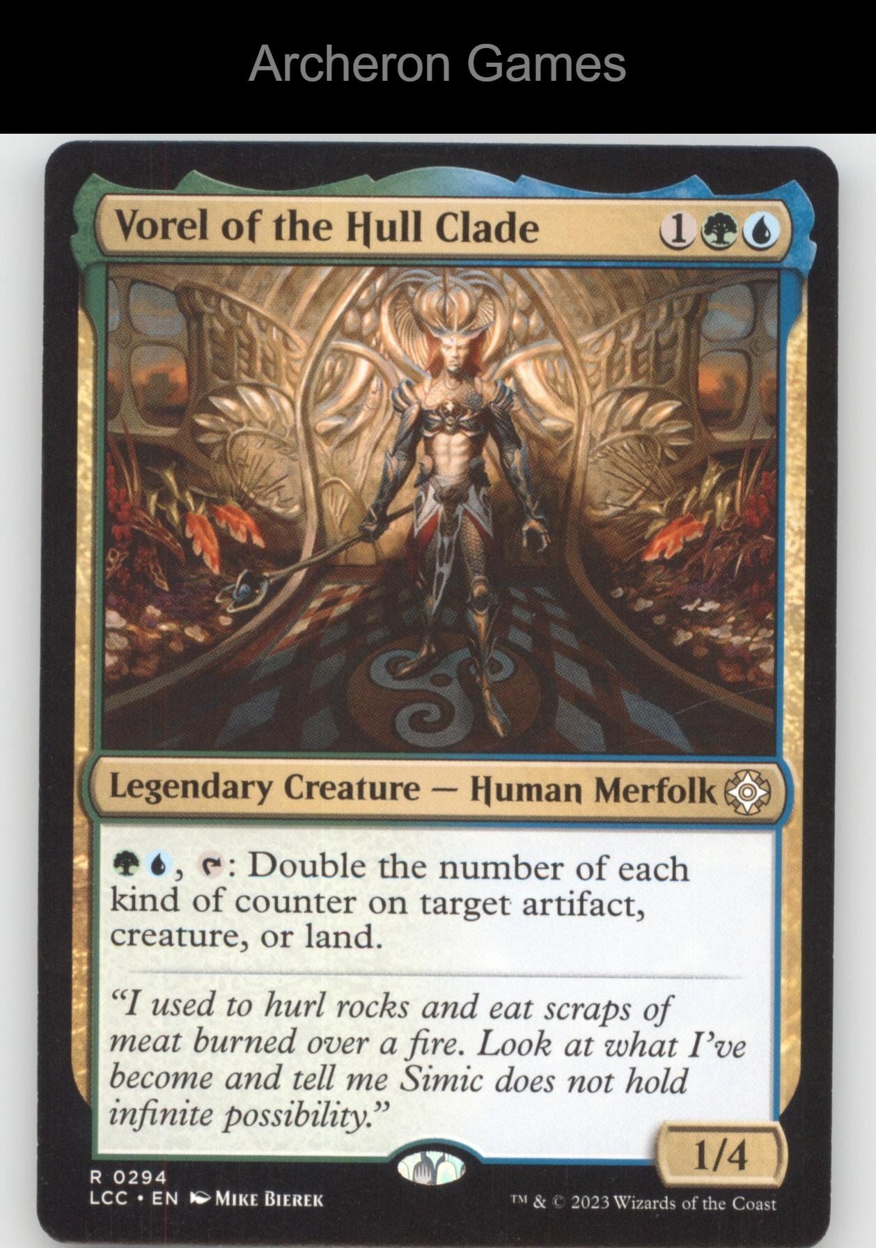 Vorel of the Hull Clade 294 R MTG Card Commander: The Lost Caverns of Ixalan