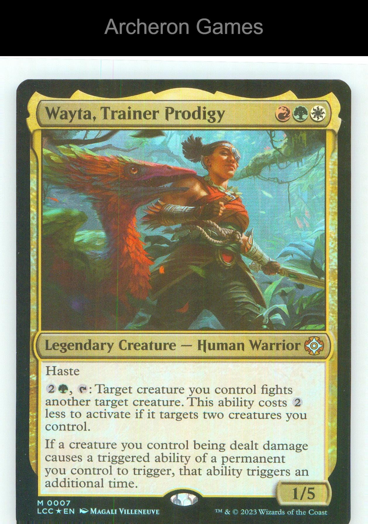 Wayta, Trainer Prodigy LCC 7 Mythic MTG Card NM/EX+ Foil