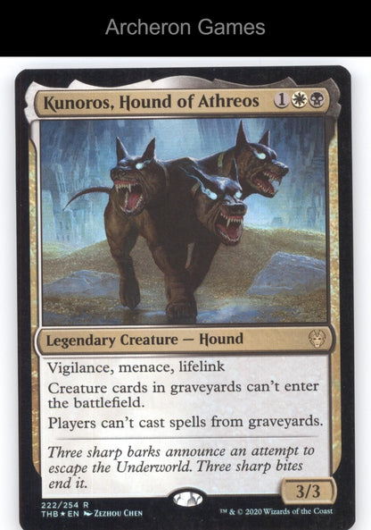Kunoros, Hound of Athreos 222 R MTG Card Promo Pack: Theros Beyond Death