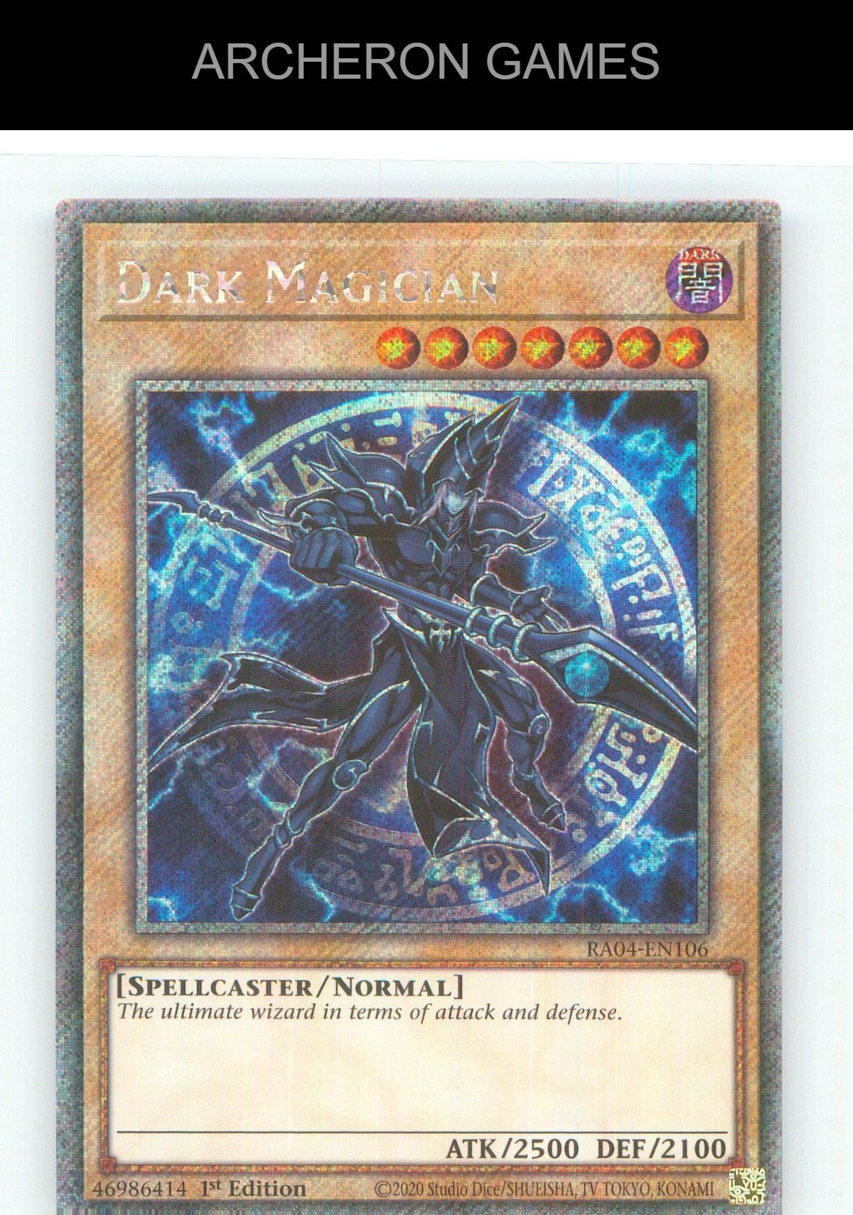 Dark Magician (Arkana) (Platinum Secret Rare) YUGIOH Card 1st Edition