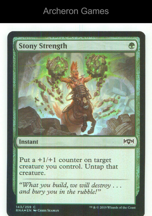 Stony Strength RNA 143 C MTG Card NM/EX+ Foil