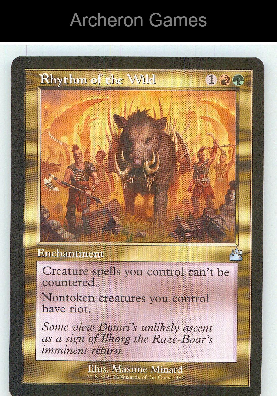 Rhythm of the Wild (Retro Frame) RVR 380 UC MTG Card NM/EX+