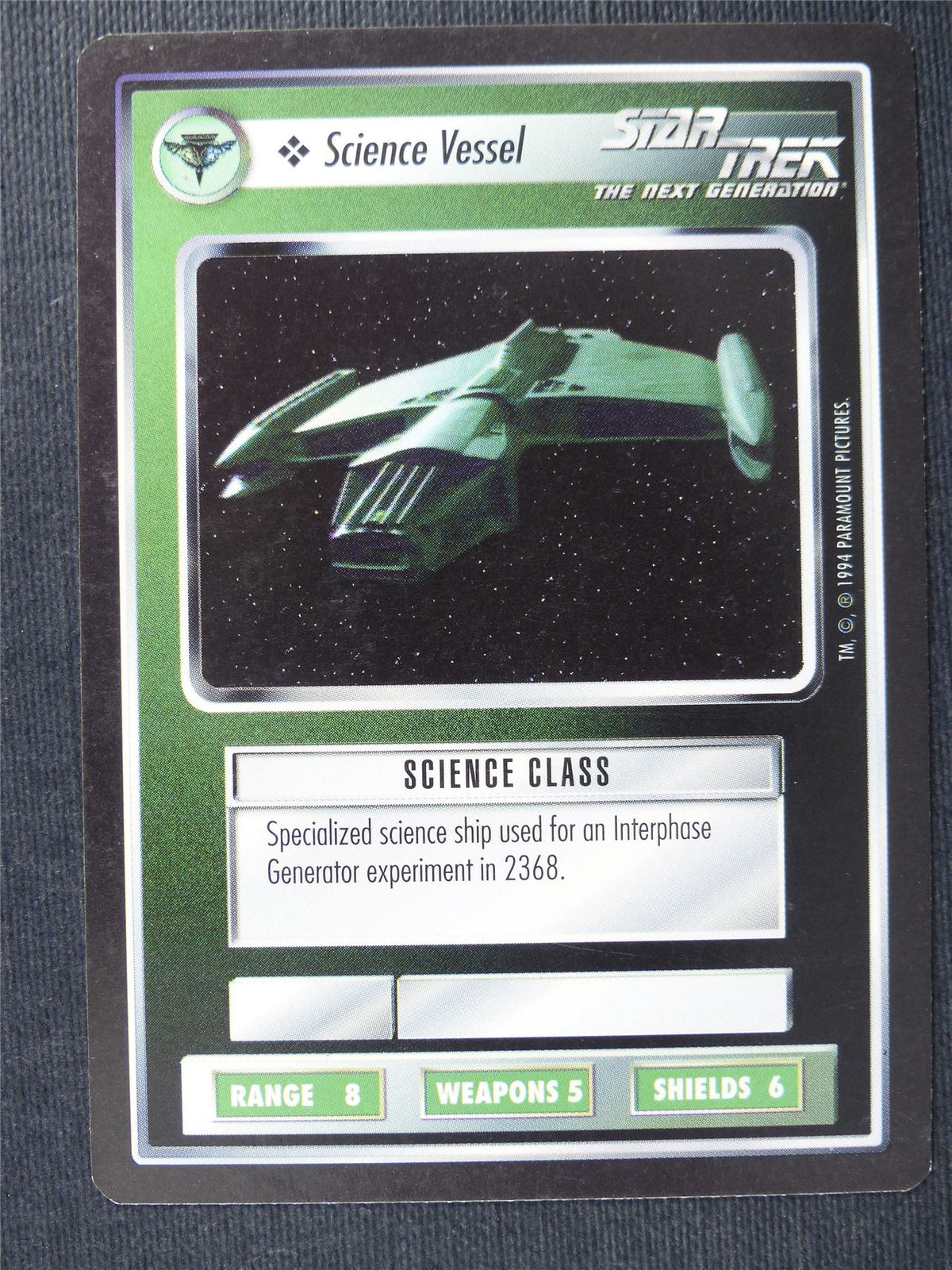 Science Vessel - NG - Star Trek Cards #SW