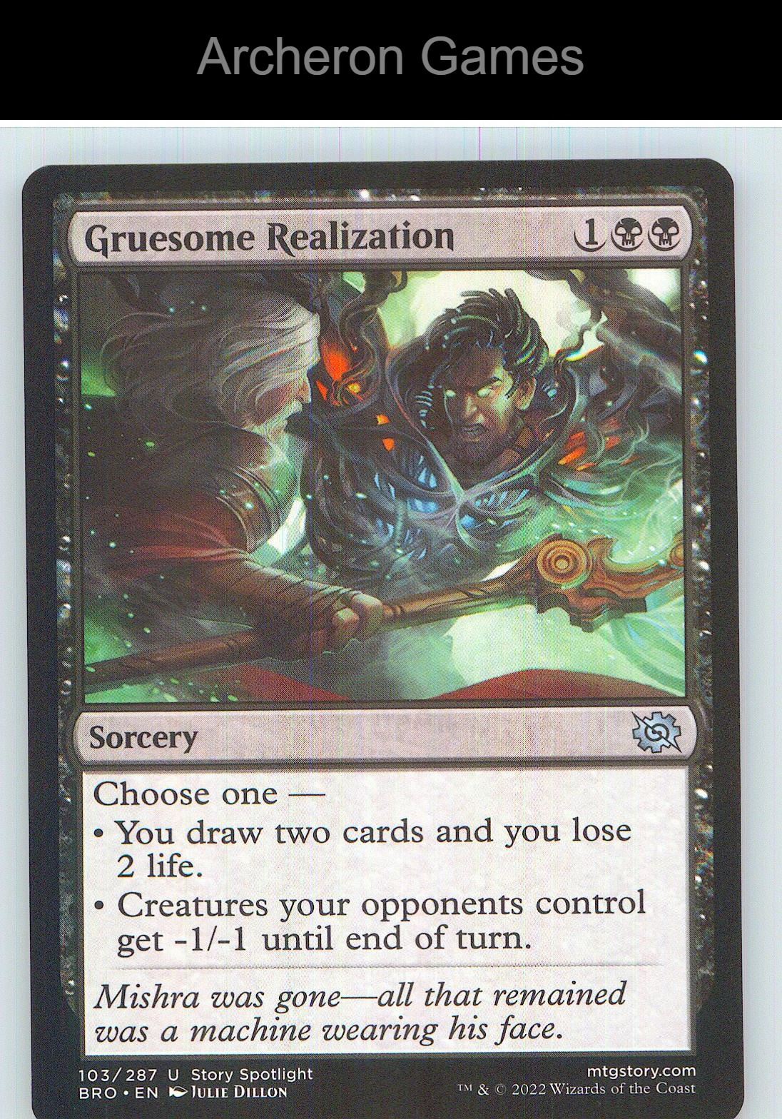 Gruesome Realization BRO 103 UC MTG Card NM/EX+