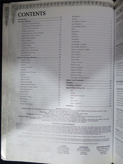 Space Marines 5th Edition 2008 Softback - Warhammer 40K #1PI