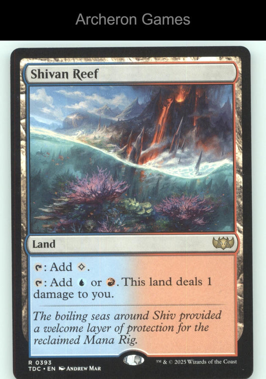 Shivan Reef 393 R MTG Card Commander: Tarkir: Dragonstorm
