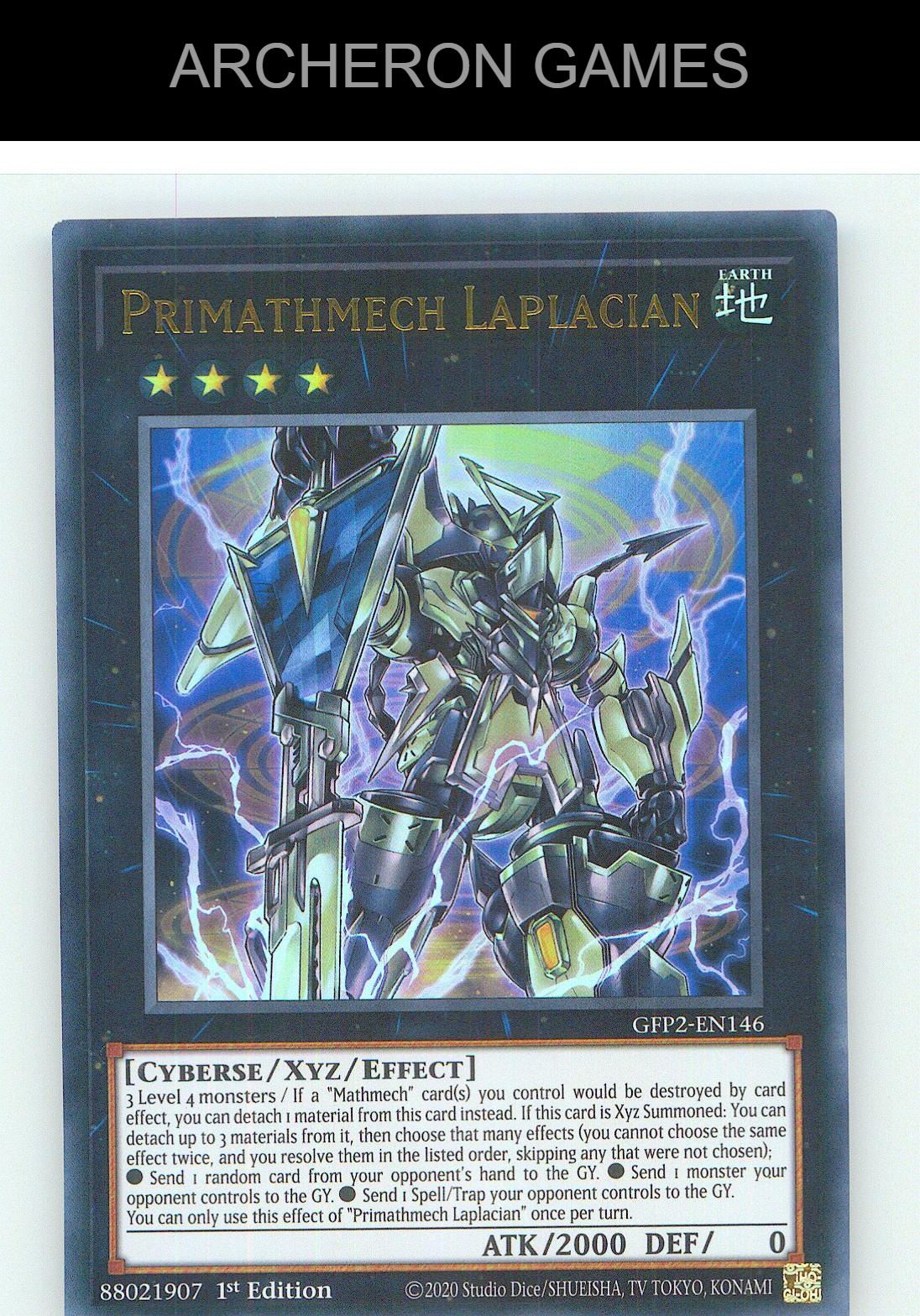 Primathmech Laplacian Ultra Rare YUGIOH Card 1st Edition