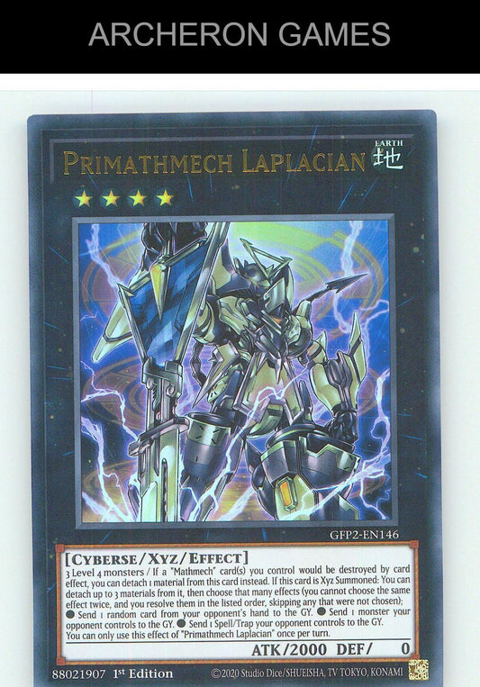 Primathmech Laplacian Ultra Rare YUGIOH Card 1st Edition