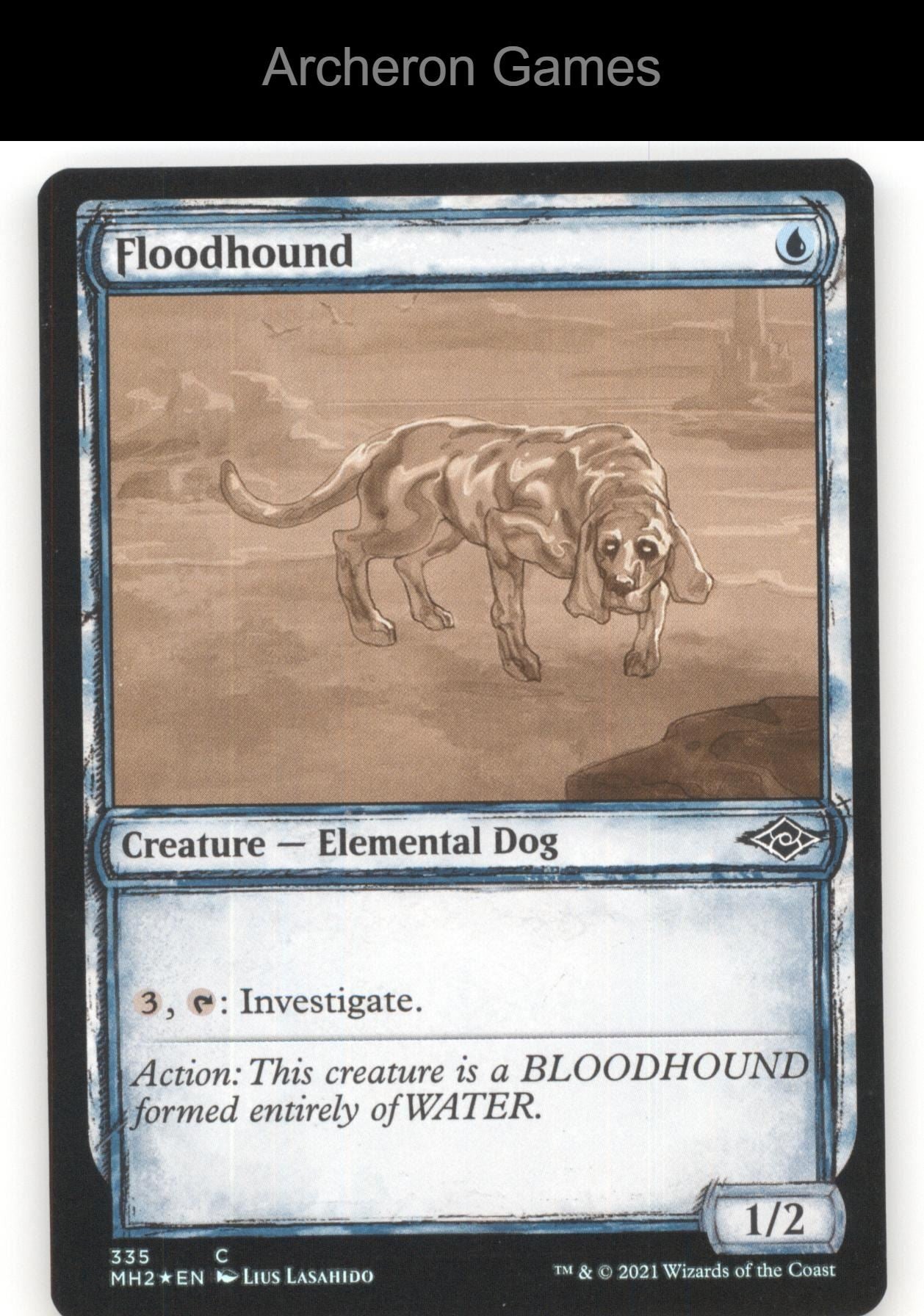 Floodhound (Showcase) 335 C MTG Card Modern Horizons 2