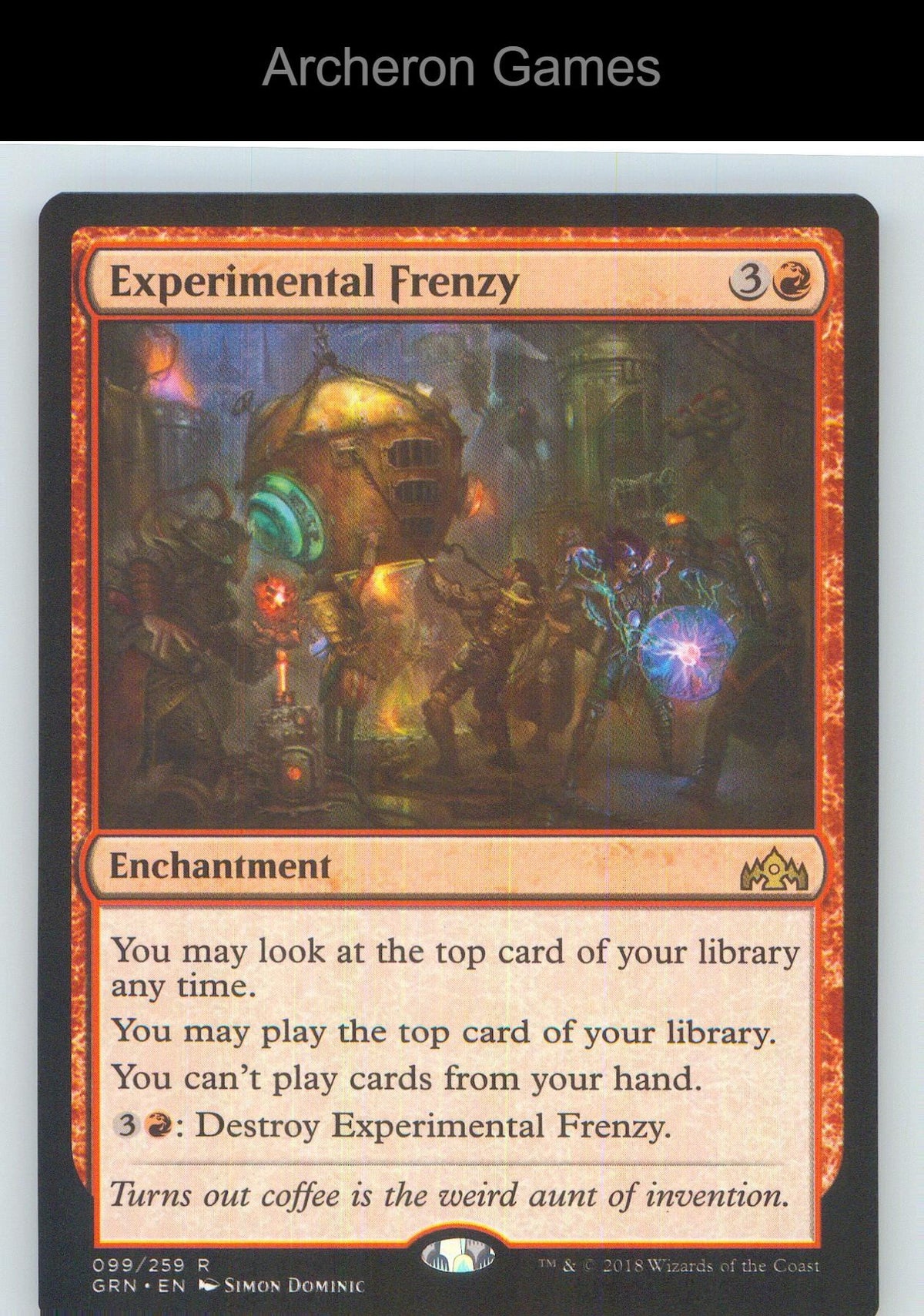Experimental Frenzy GRN 99 R MTG Card NM/EX+