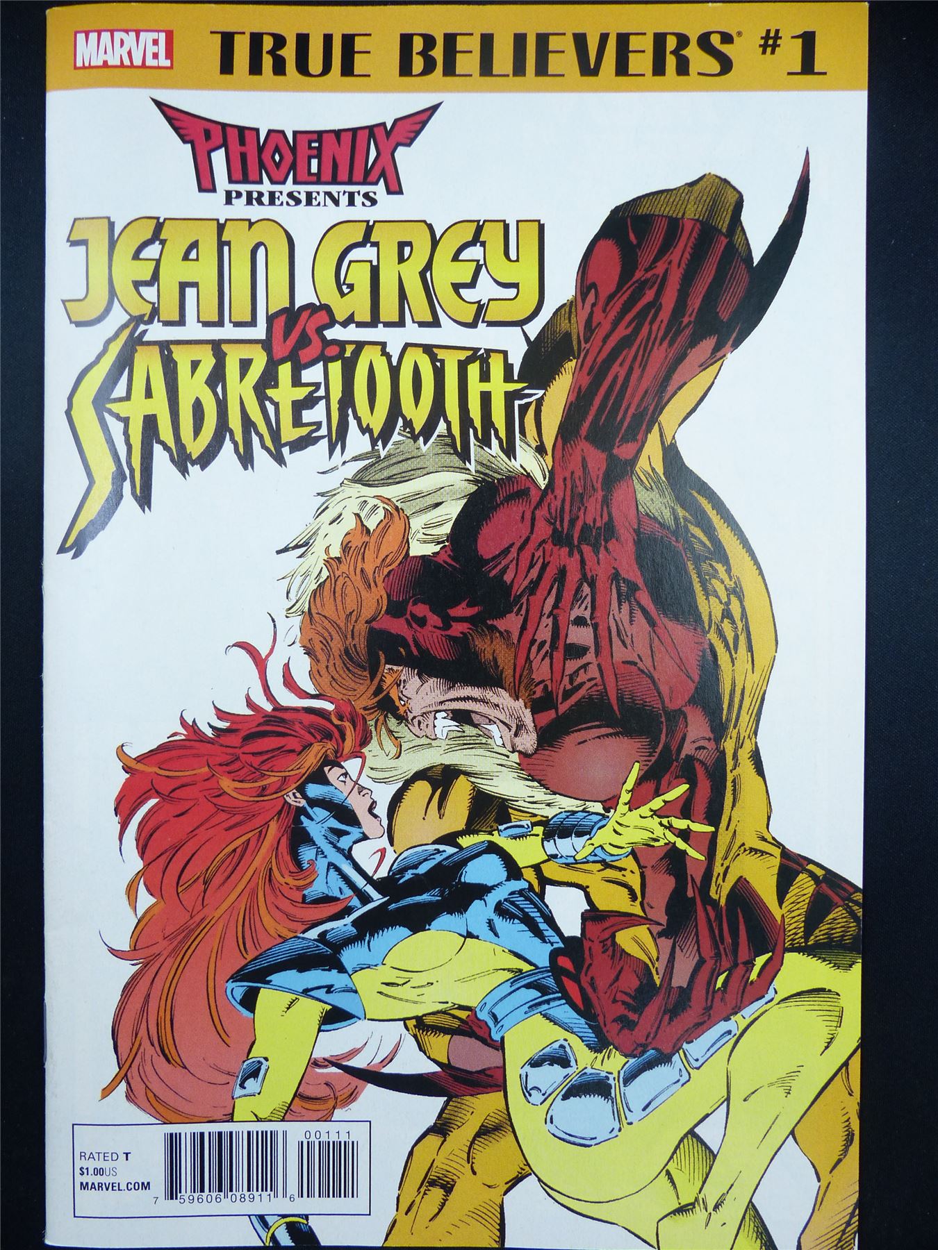 PHOENIX Presents Jean Grey vs Sabretooth #1 True Believers - Marvel Comic #6C9