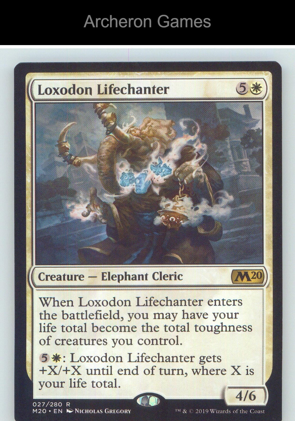 Loxodon Lifechanter M20 27 R MTG Card NM/EX+