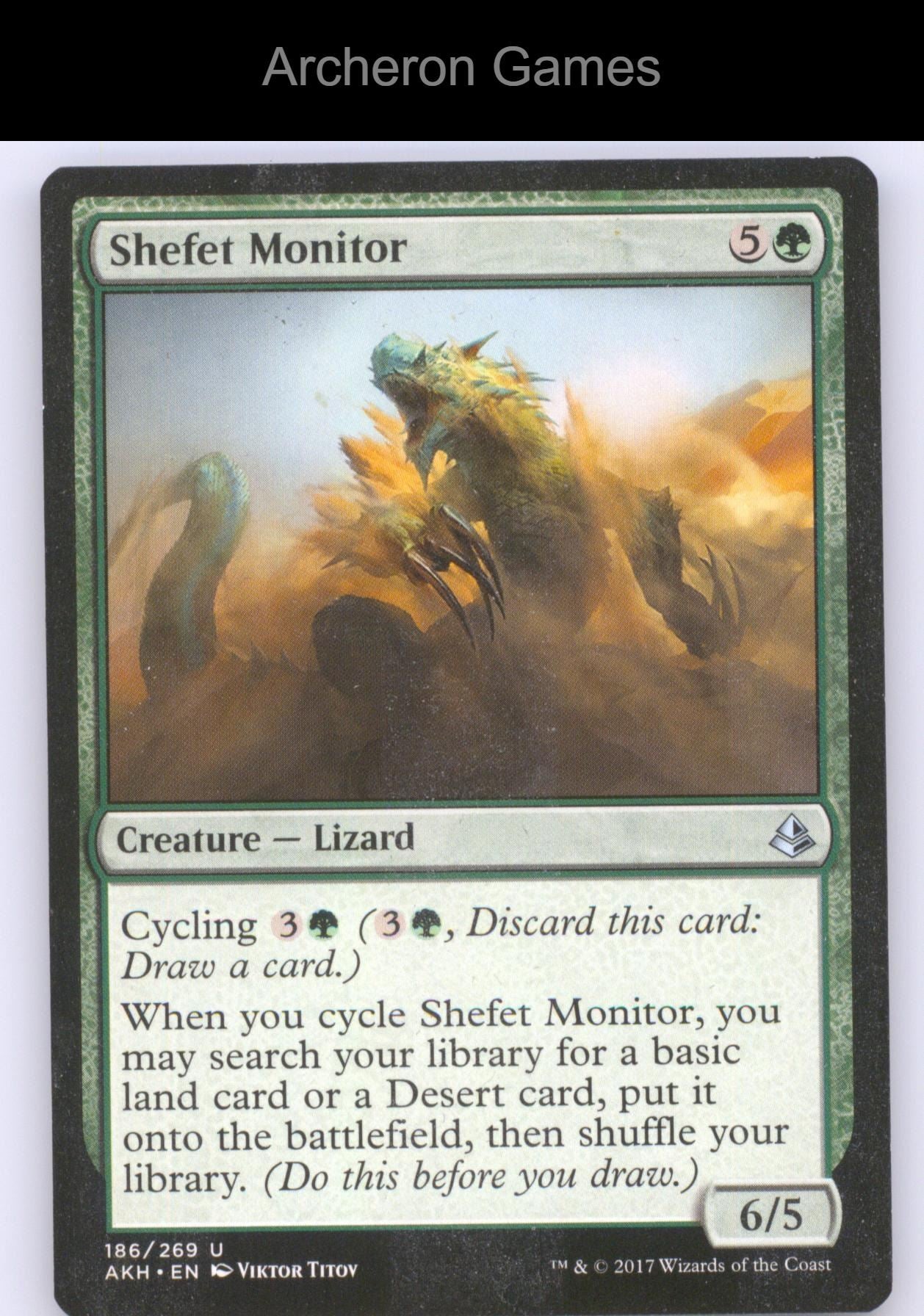 Shefet Monitor 186 UC MTG Card Amonkhet